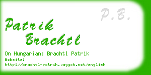 patrik brachtl business card